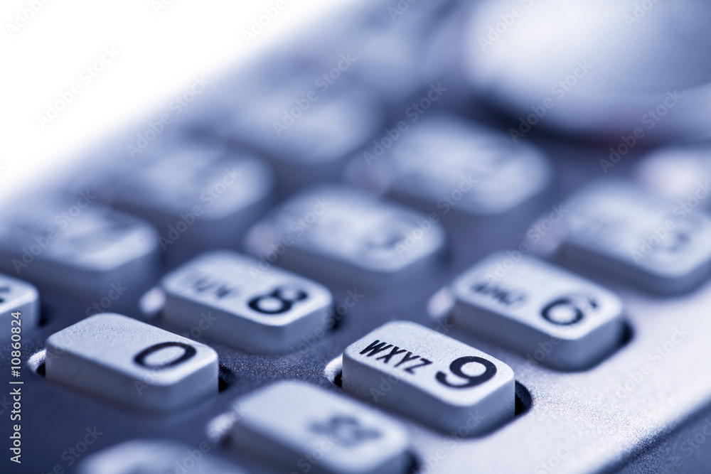 macro of telephone buttons isolated macro of telephone buttons isolated