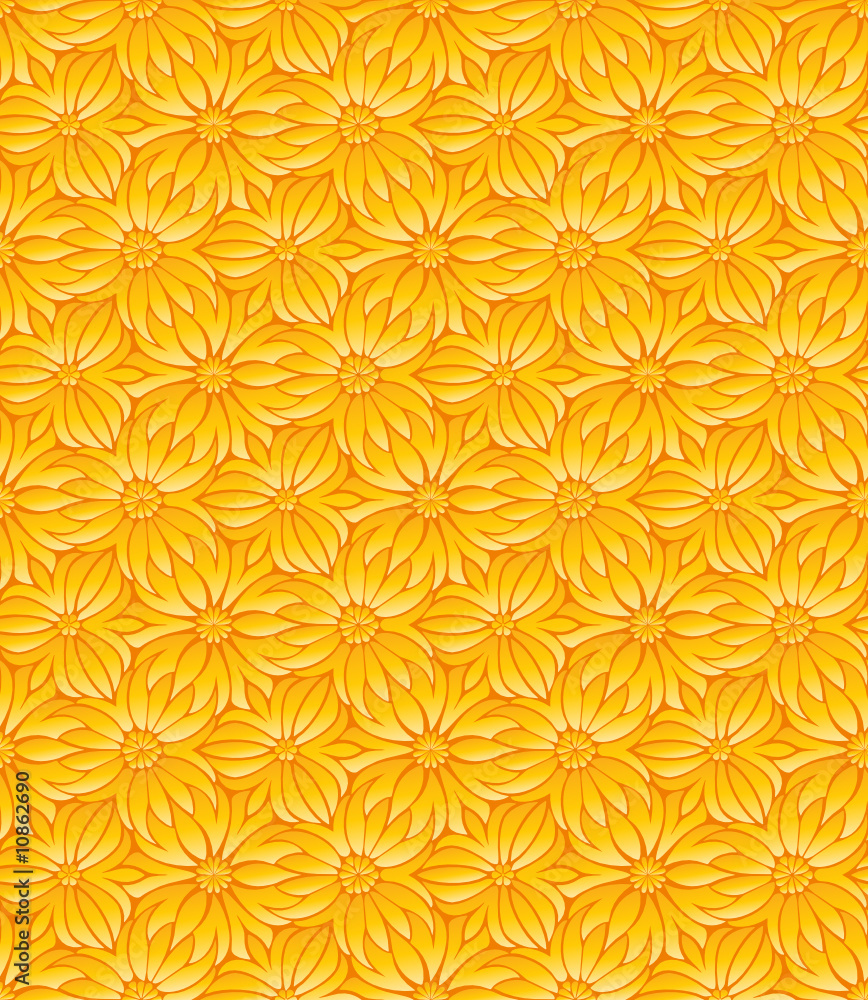 Flower pattern. The vector pattern is seamless!