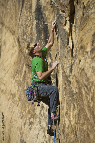 Male rock climber.