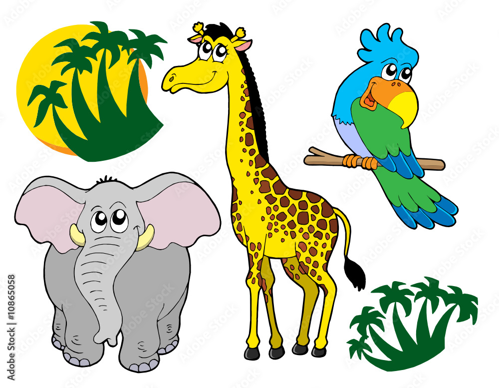 Naklejka premium African animals collection 3