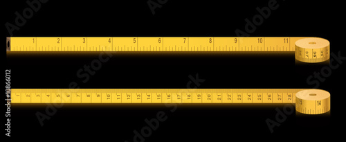 measure tape - cm and inches - vector