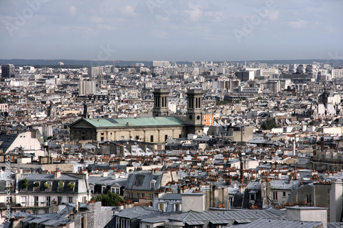 Fototapeta Naklejka Na Ścianę i Meble -  Paris cityscape seen from Montmartre