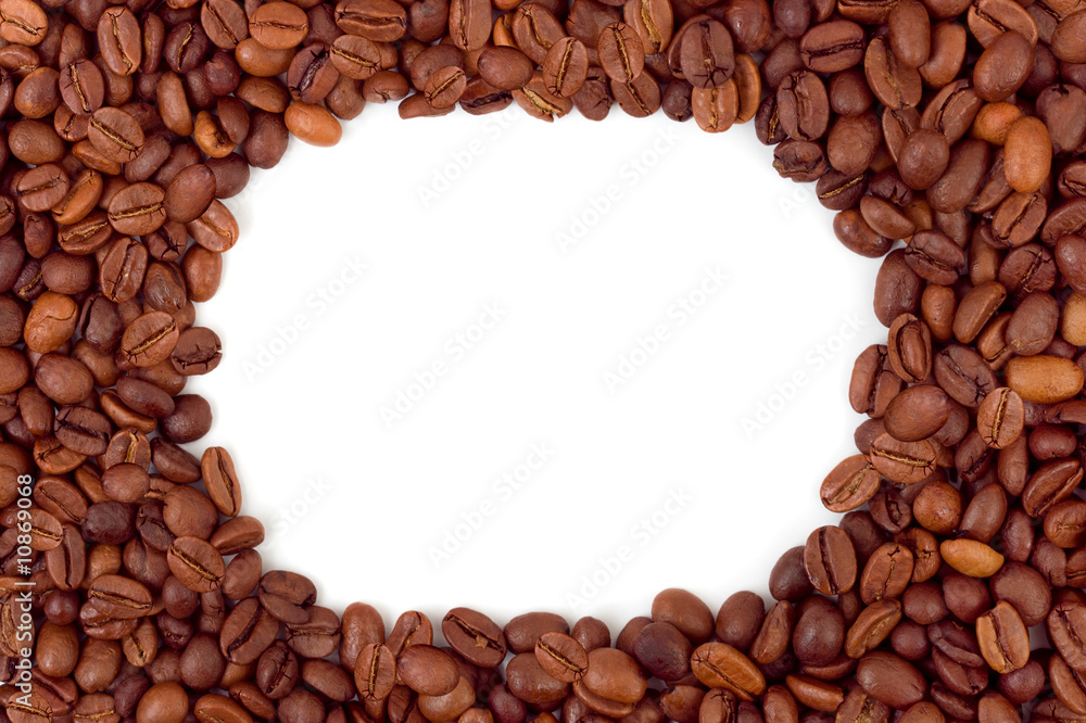 Frame made of coffee Frame made of coffee