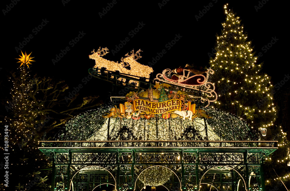 Obraz premium Hamburger Weihnachtsmarkt II
