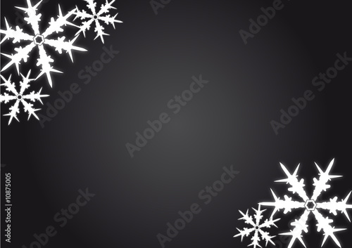 Hintergrund Schneeflocken schwarz