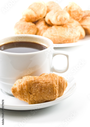 Pie and cup of coffee