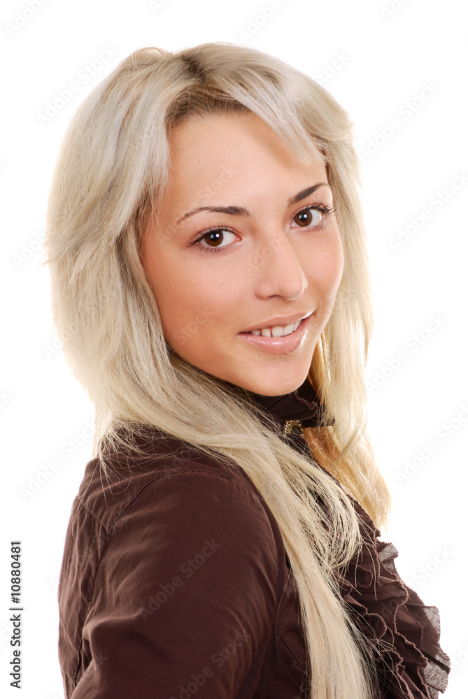 Beautiful girl isolated on white background Beautiful girl isolated on white background