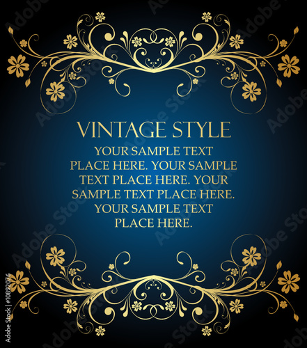 gold vintage style