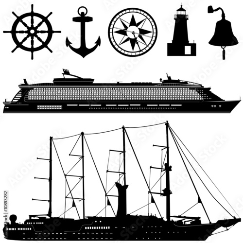 sea transportation vector