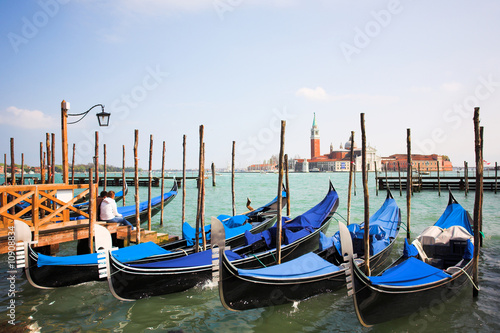 Venice - Italy  Gondolas near the San Marco