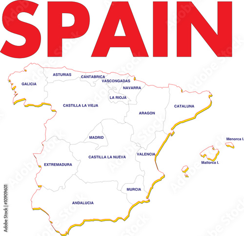 carte d'espagne