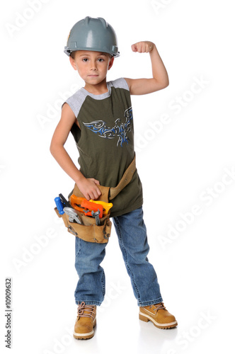 Young Boy Dressed as Construction Worker © R. Gino Santa Maria