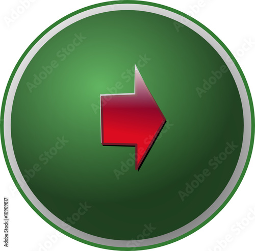 avançar, botão, vector