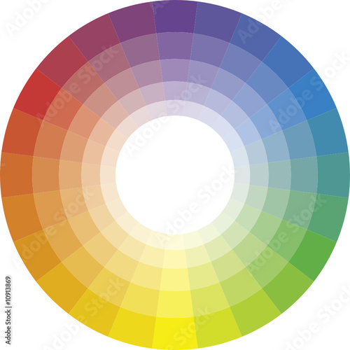 Multicolor spectral circle from 24 segments