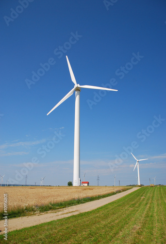 Wind turbines farm