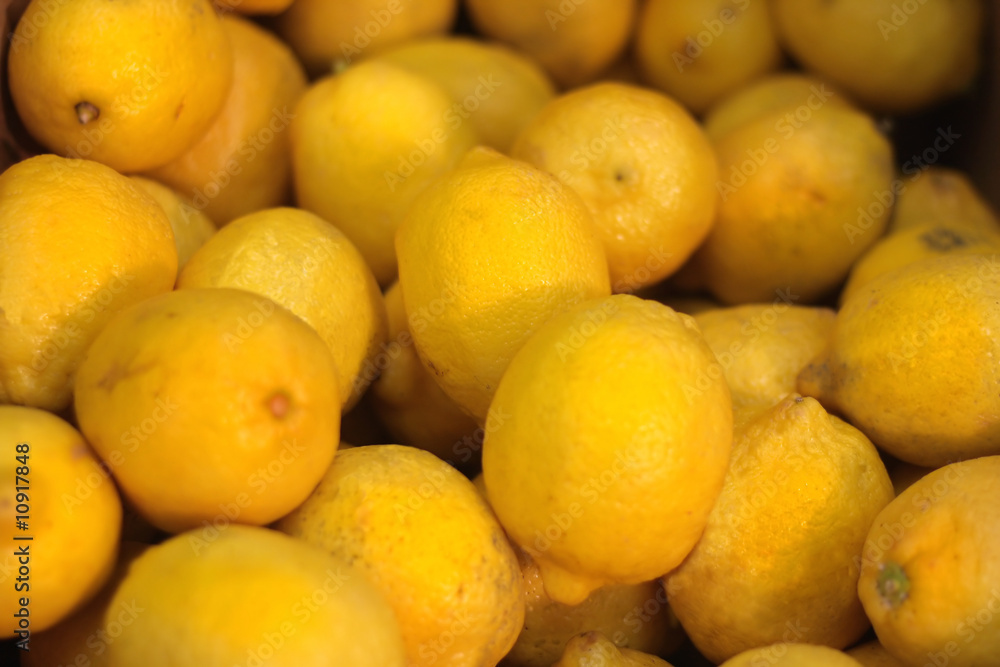 african lemons in the market