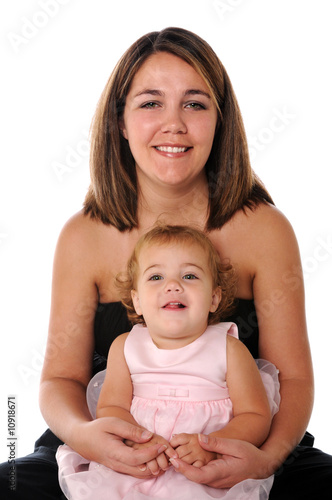 Mother and Daughter Smiling