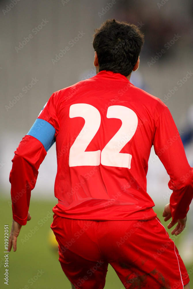 Fototapeta premium Numero dorsal futbol