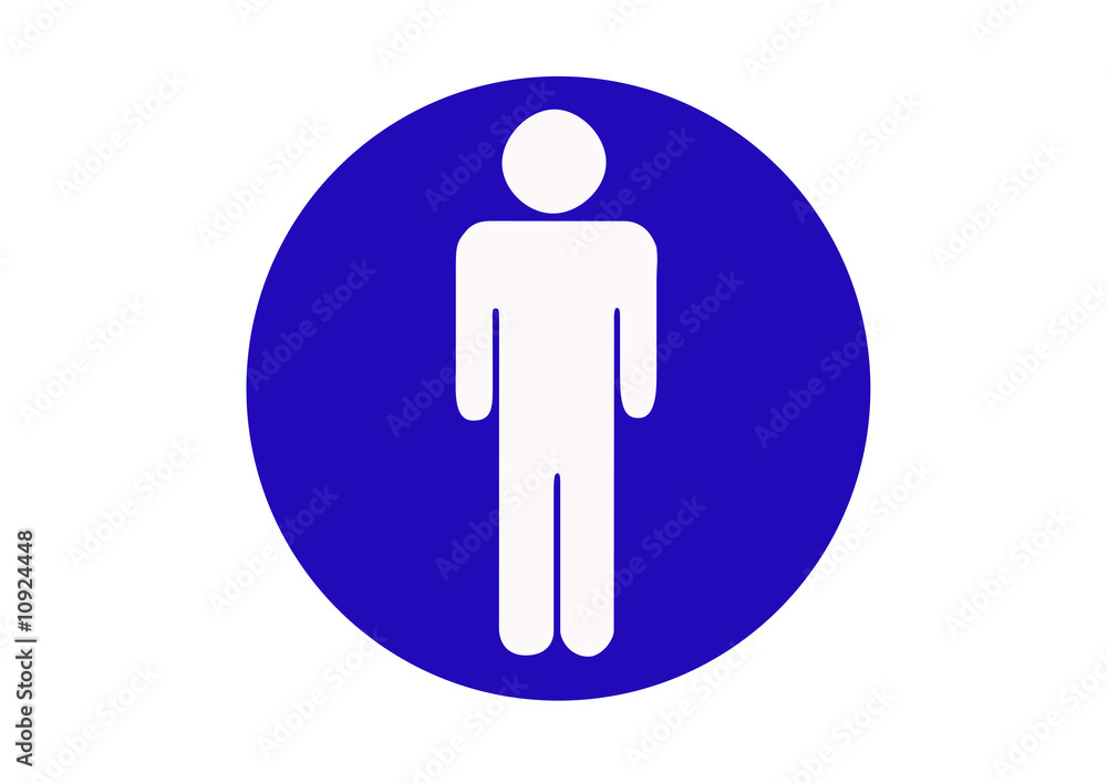 blue male sign blue male sign