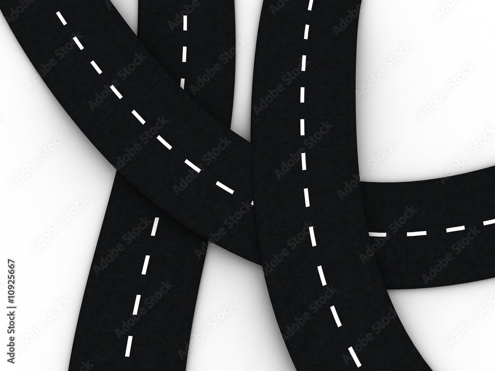 Fototapeta premium road knot background