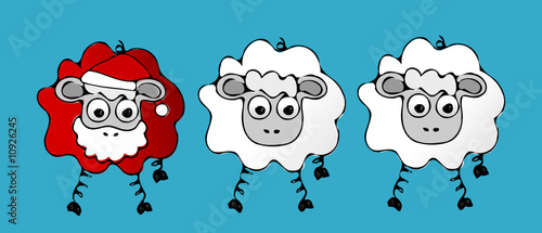 Santa sheep