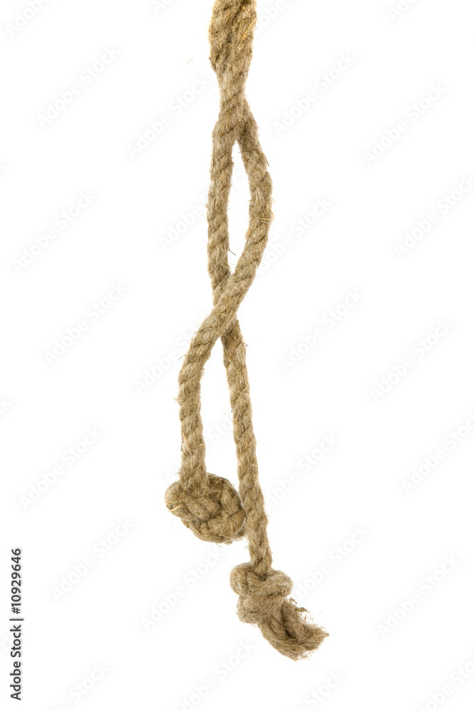 Variants of the rope with node on white