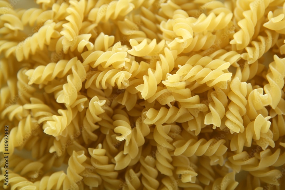 Italian spiral pasta texture Italian spiral pasta texture