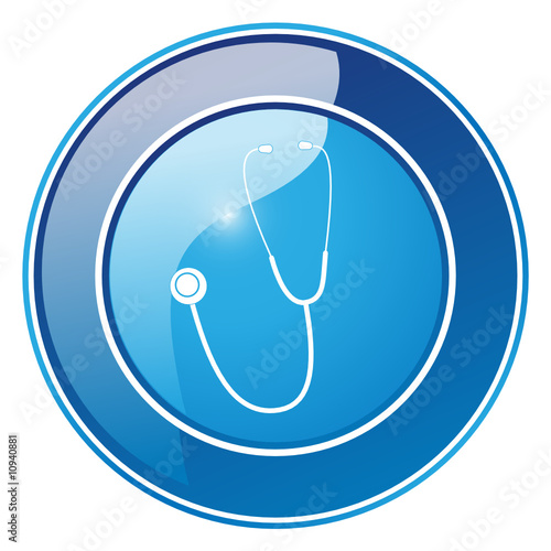Stethoskop, Medizin - Button