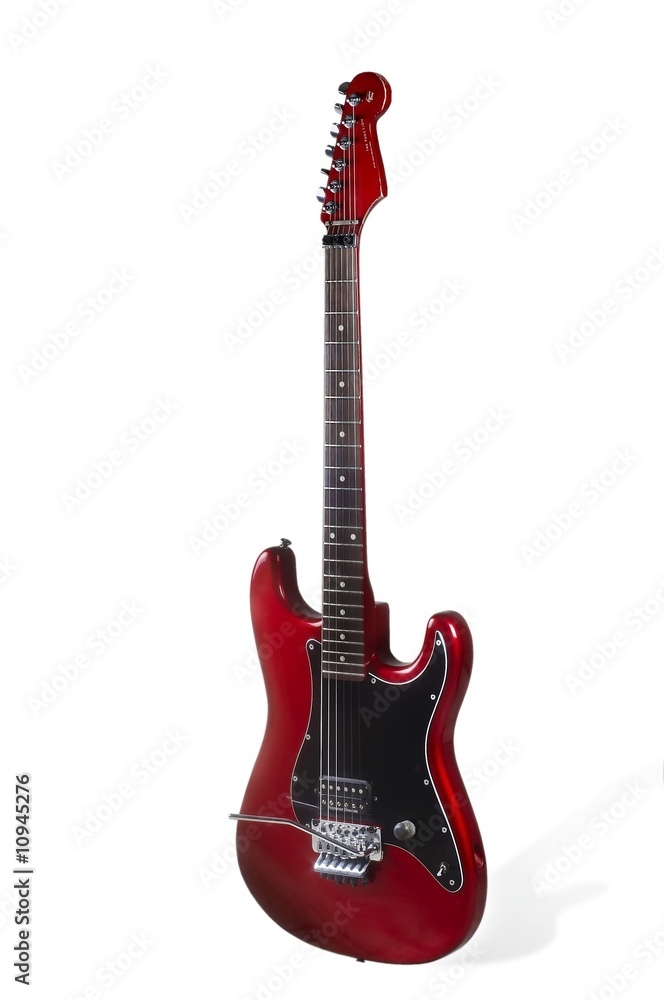 red electro guitar
