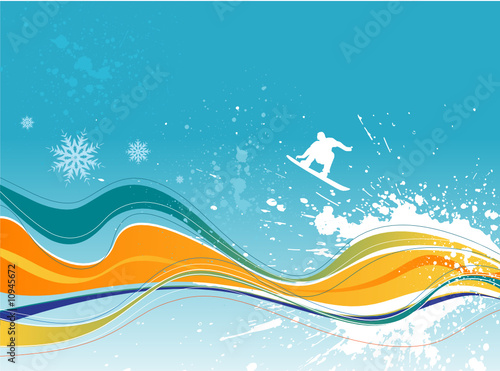 Winter background. Four seasons series.