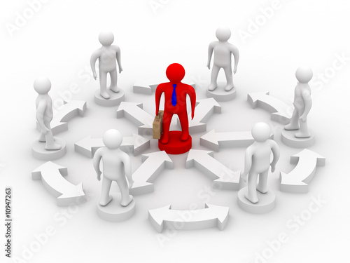 Conceptual image of teamwor...