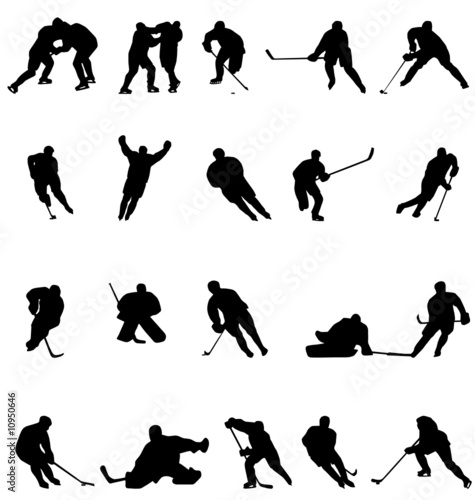 hockey silhouettes collection