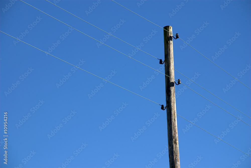 Obraz premium Old Electric Pole