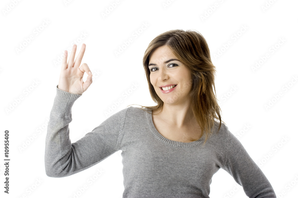 Optimistic woman Optimistic woman