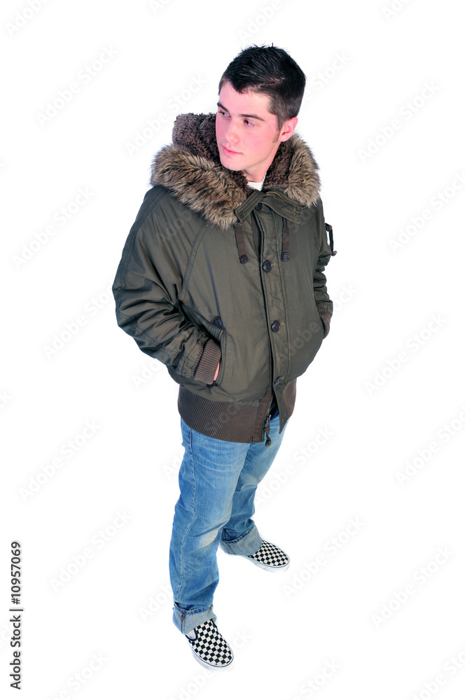 Man in a winter coat