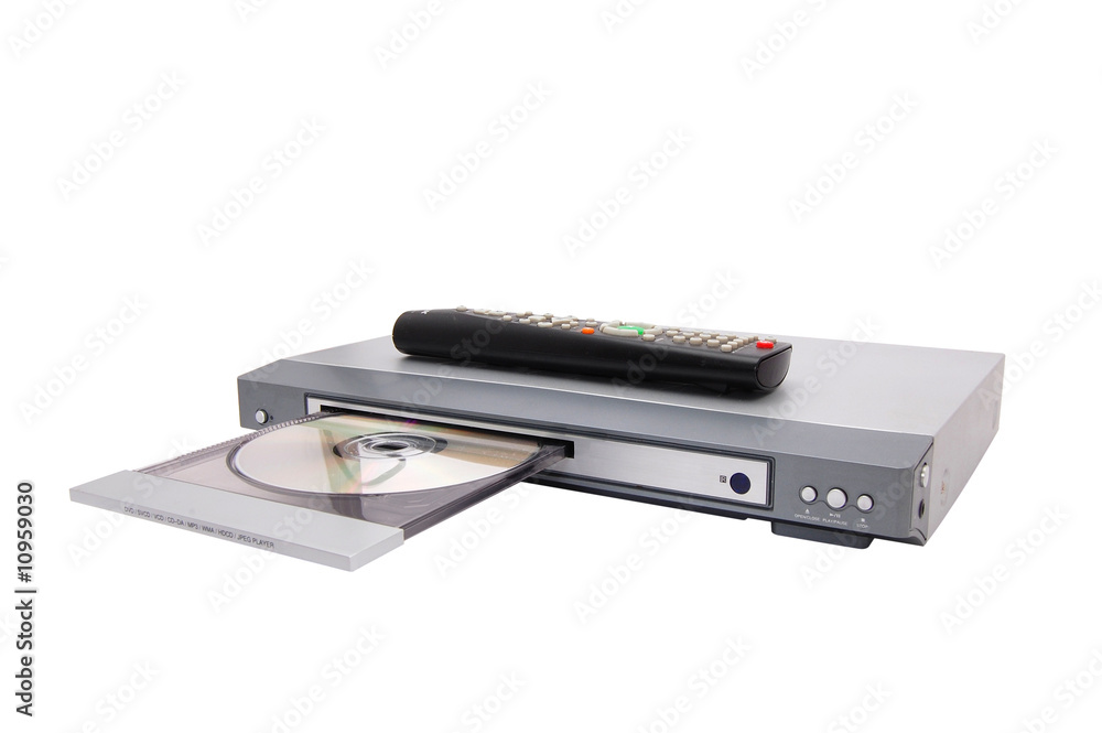 dvd cd mp3 player isolated on a white dvd cd mp3 player isolated on a white