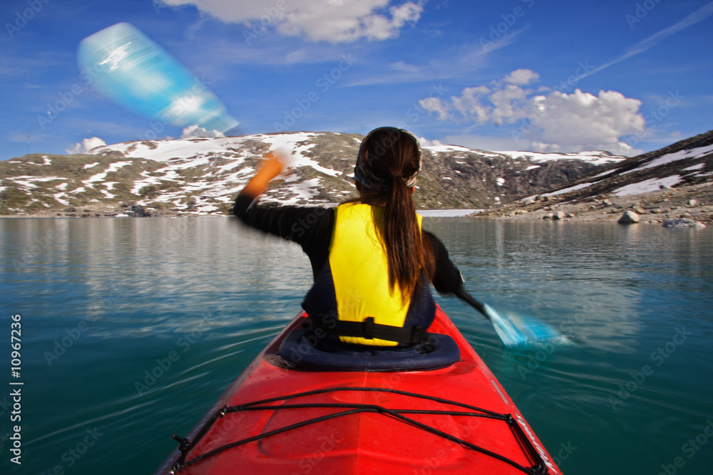 Obraz premium kayak motion blur