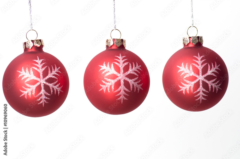 Christmas decoration on white background Christmas decoration on white background