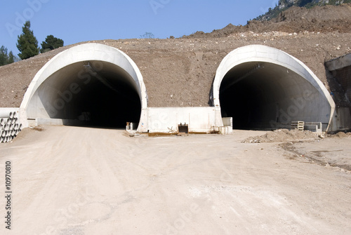 Fototapeta highway tunnels under construction
