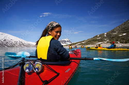 kayak girl