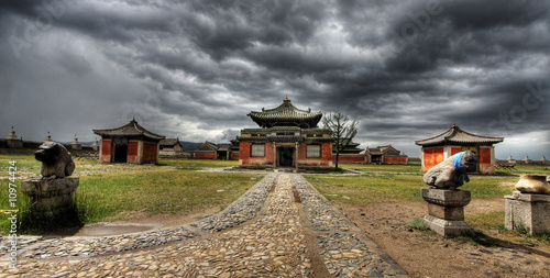 Erdene Zuu Monastery in Karakorum, ancient capital of Mongolia photo