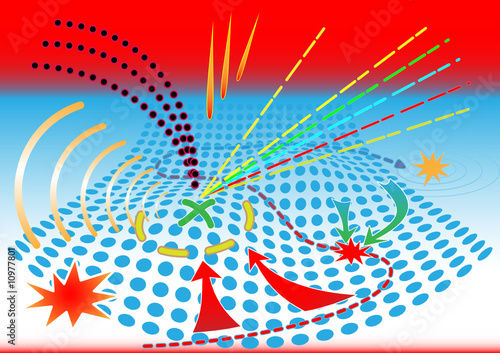 Abstract background. Hostility. Simply change.