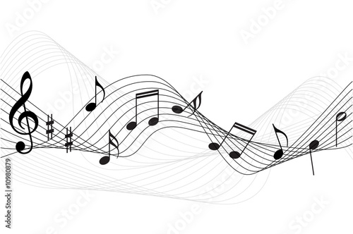 music notes background #10980879