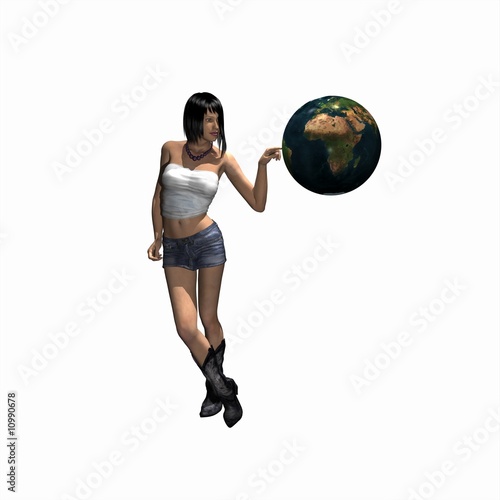 world globe in your hand