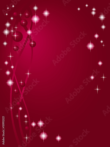 Claret red background with little stars
