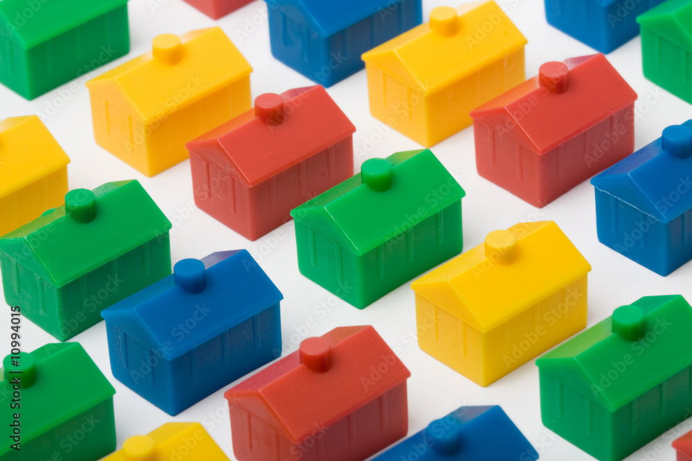 Obraz premium Colorful model houses