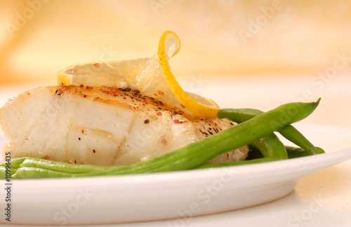 Sauted cod filet