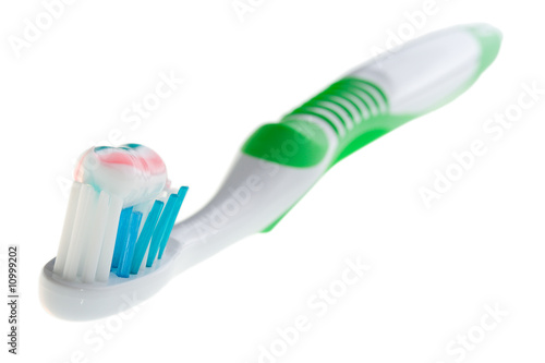 tooth-brush with color paste