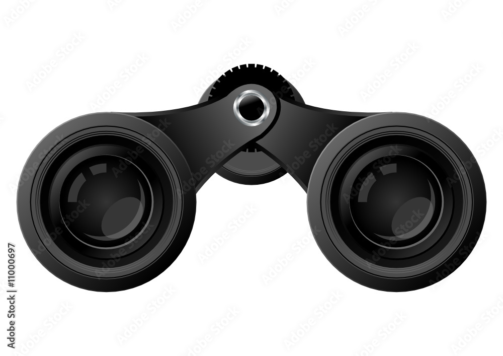 Binoculars isolated over white background Binoculars isolated over white background