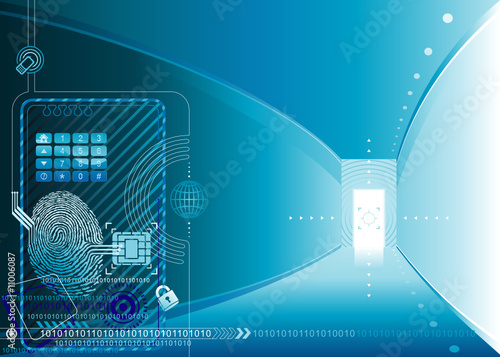 Security access concept, vector Layers.
